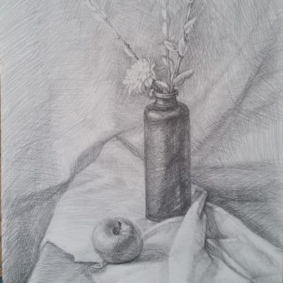 Nature morte avec une pomme